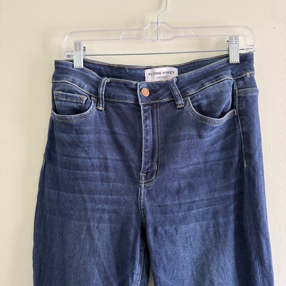 Flying Monkey | Women’s Sz 29 High Rise Skinny Ankle Jeans Dark Wash Casual - Picture 7 of 11